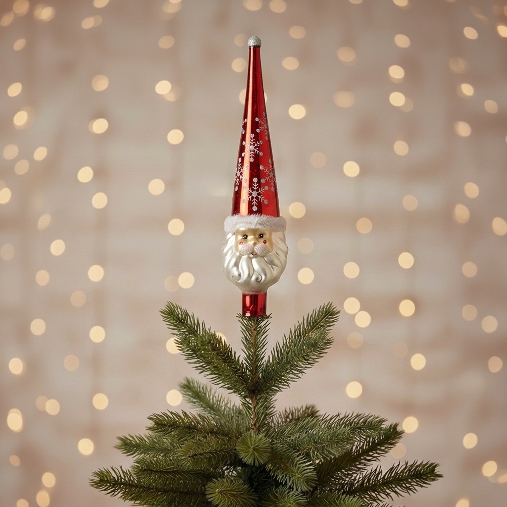 Cimier Tête de Père Noël