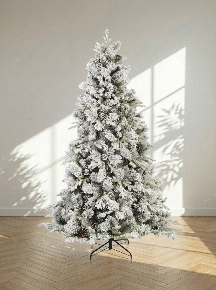 Realistischer verschneiter Weihnachtsbaum Lausanne 180 cm für den Innenbereich