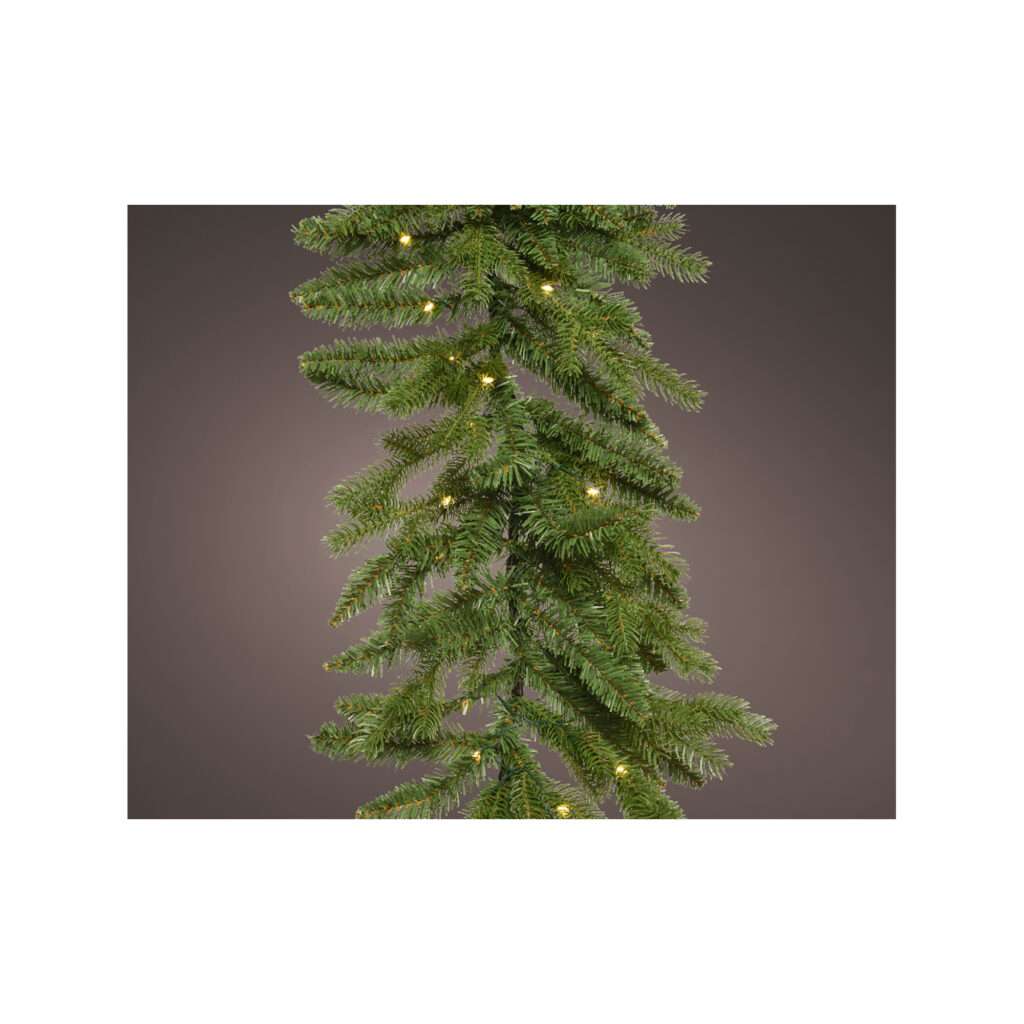 Guirlande Lumineuse Noël 10 Mètres - 200 LED - Feuilles D'eucalyptus - Télécommande Et Minuterie