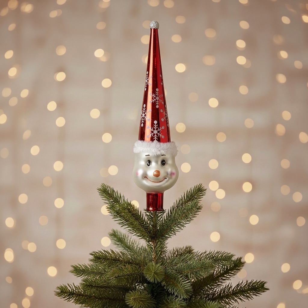 Cimier Tête de Bonhomme de Neige