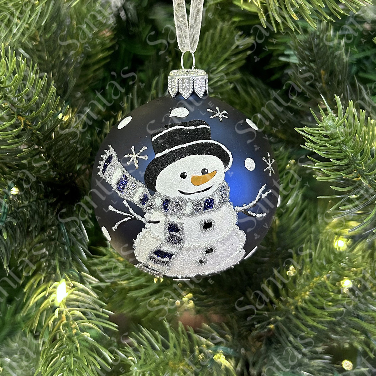 Boules De Noël Vintage Motifs Père Noël, Bonhomme De Neige, Chalet - Lot Décoration Sapin Transparent 8 Cm