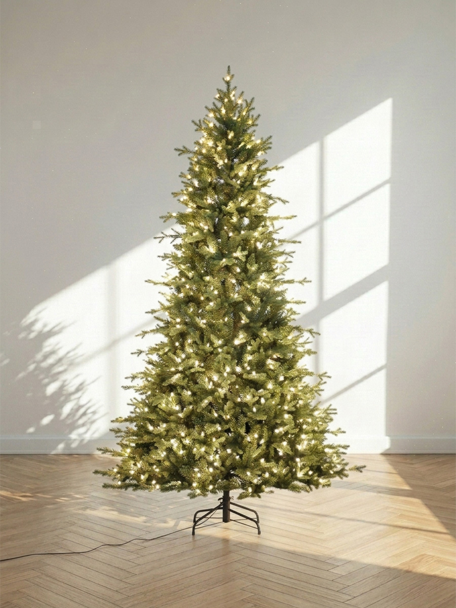 Sapin de Noël Réaliste avec Lumières Led Buckingham