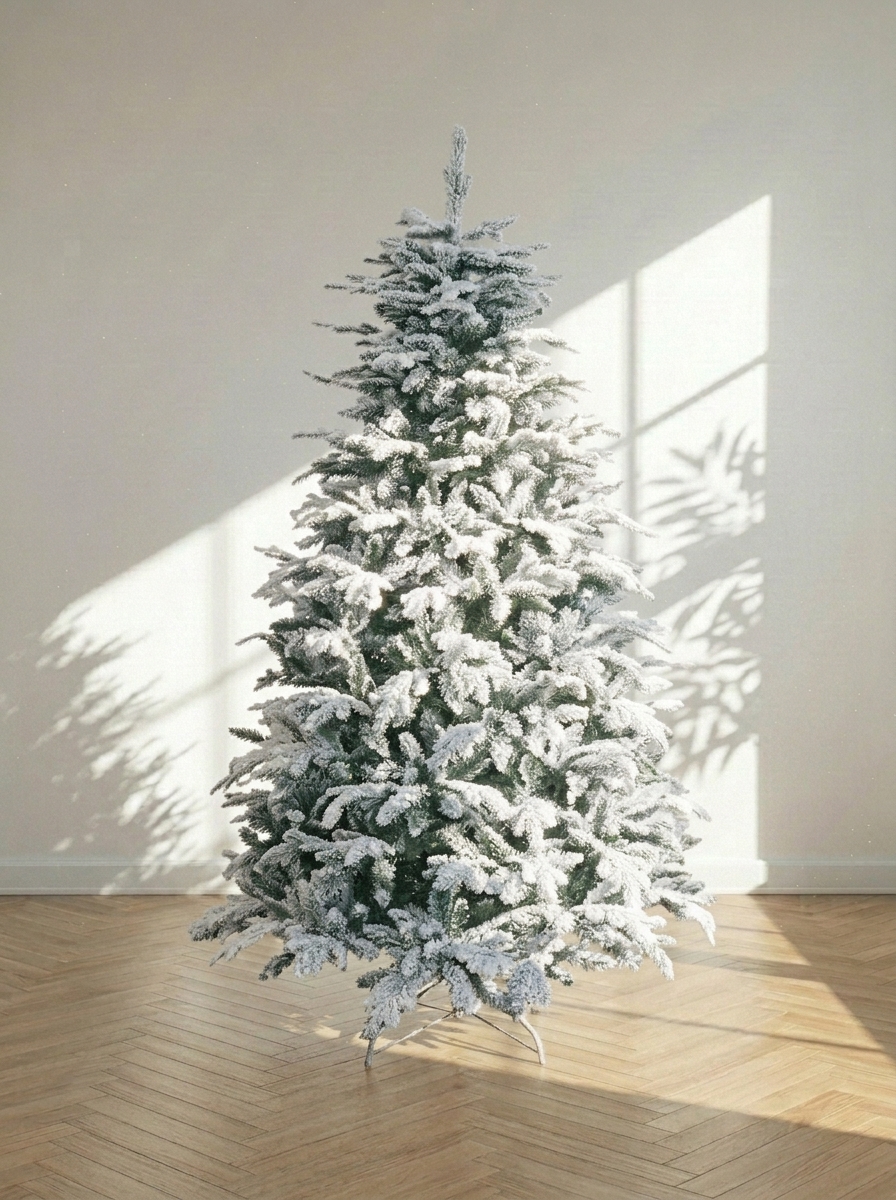 Realistischer und verschneiter Weihnachtsbaum Oslo