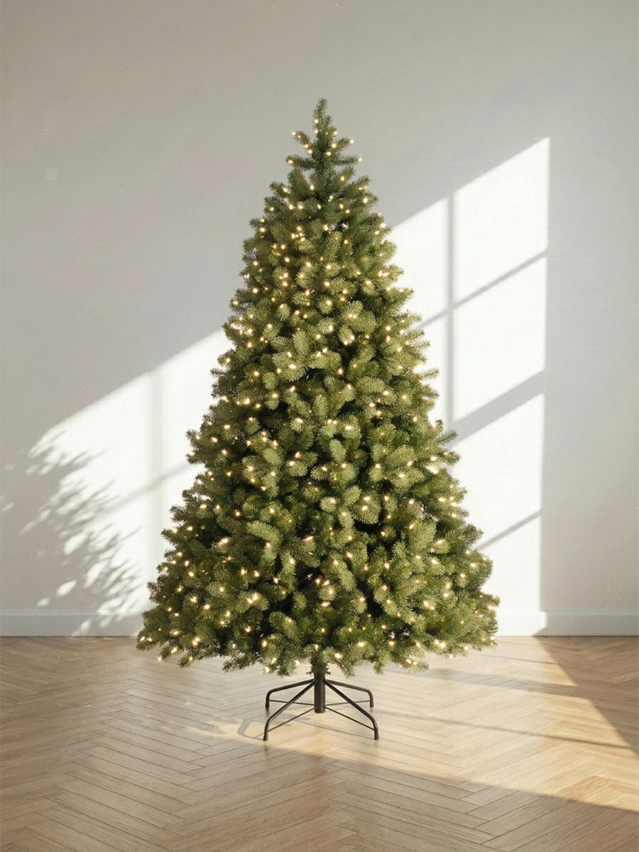 Sapin de Noël Réaliste avec Lumières Led Bayberry Spruce
