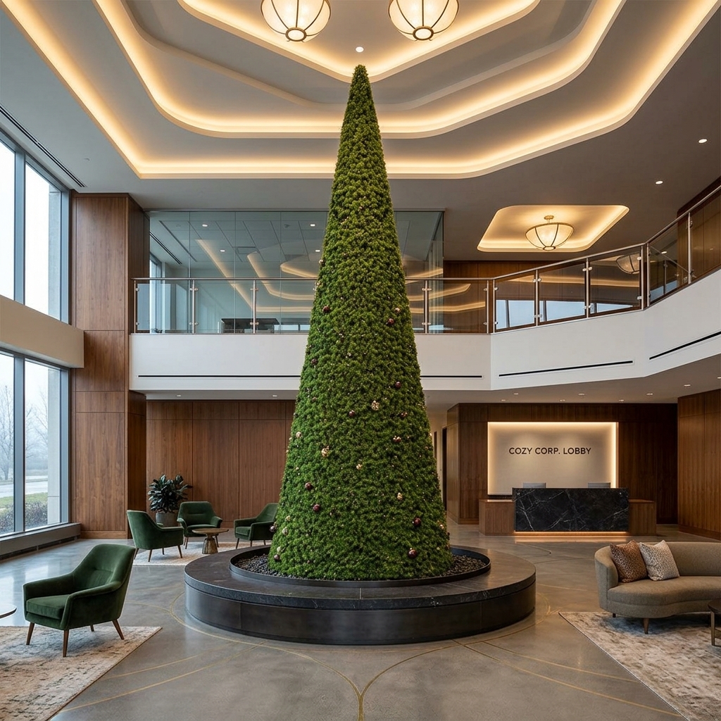 Sapin de Noël Artificiel Géant London Intérieur Extérieur de 4 à 20 m