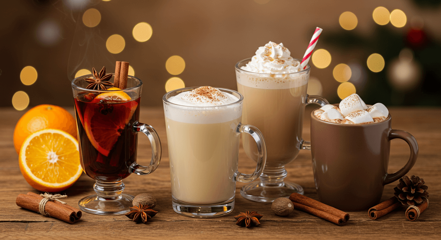 Recettes de boissons festives pour Noël