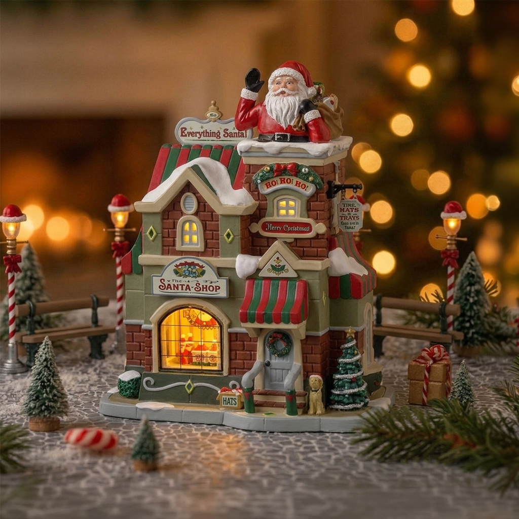 Boutique du Père Noël The Santa Shop Illuminé