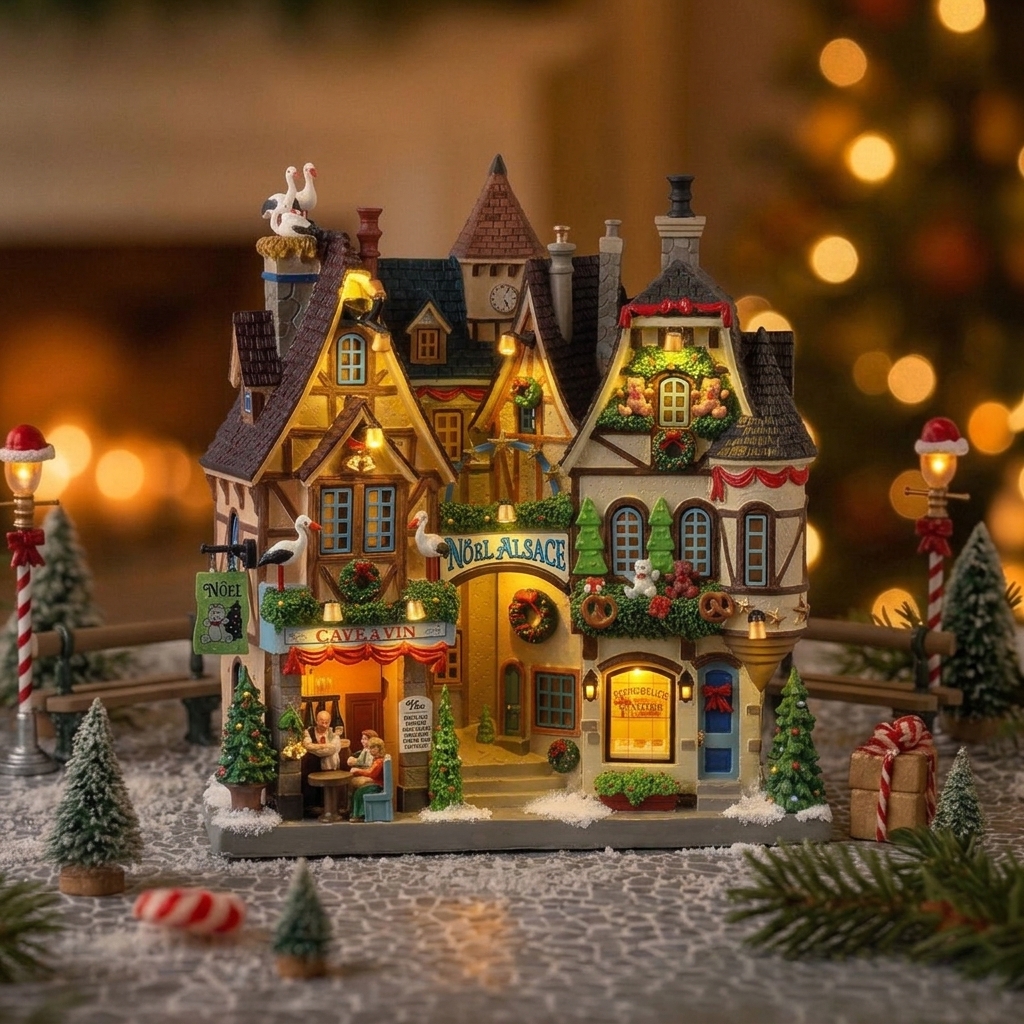 Quartier de Noël en Alsace Illuminées