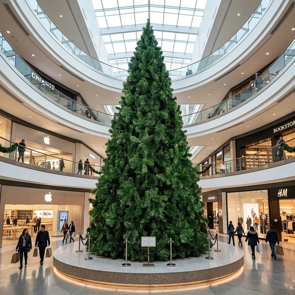 Sapin de Noël Artificiel Géant Brussels Intérieur Extérieur 4,6 à 15,1 m