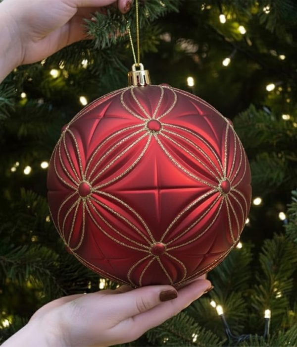 24 Boules De Noël Décoratives – 8 Cm Vert Pomme – Boules Plaquées Avec Trou De Suspension - 2