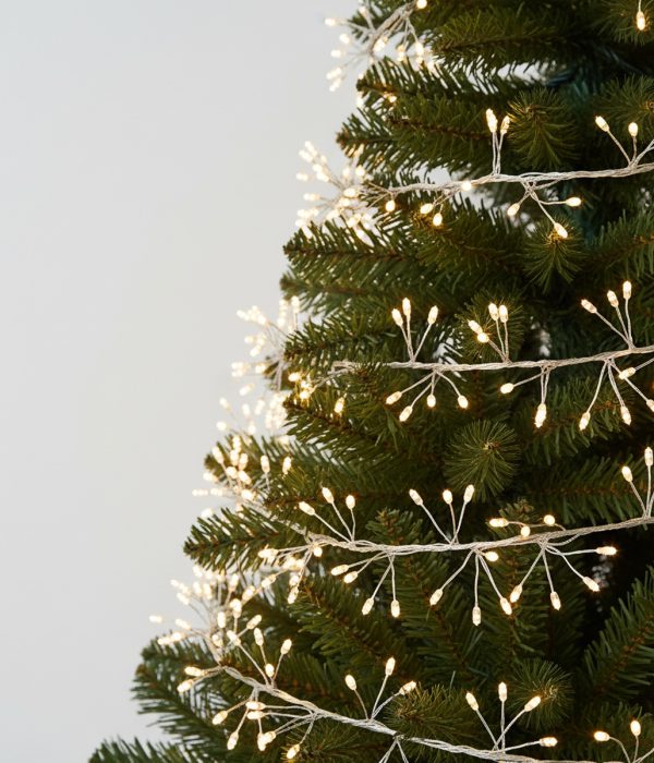 Couronne De Noël Lumineuse 30 Cm Avec Guirlandes LED Et Paillettes - Décoration De Porte, Fenêtre Ou Cheminée